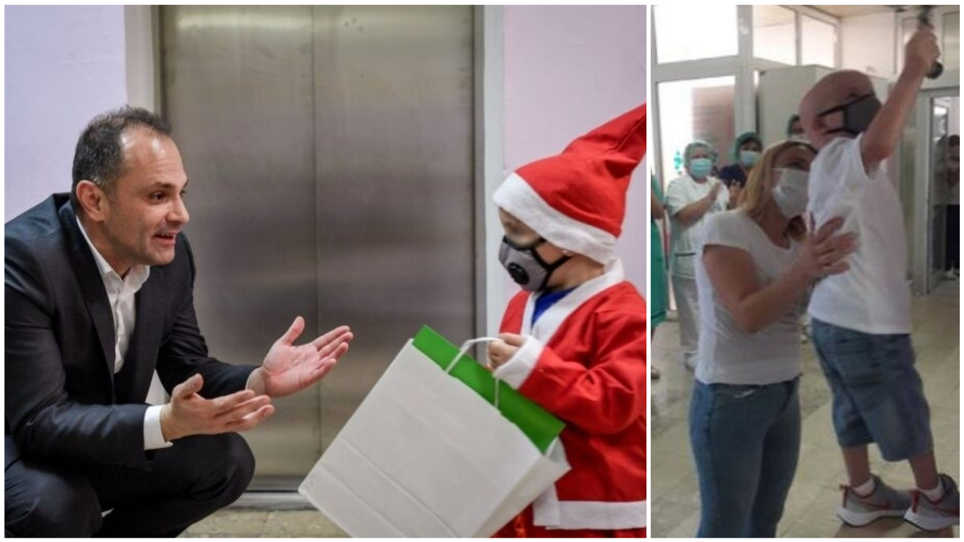 (Видео) Тригодишниот Ајан го победи ракот – Му се исполни новогодишната желба да си оди дома