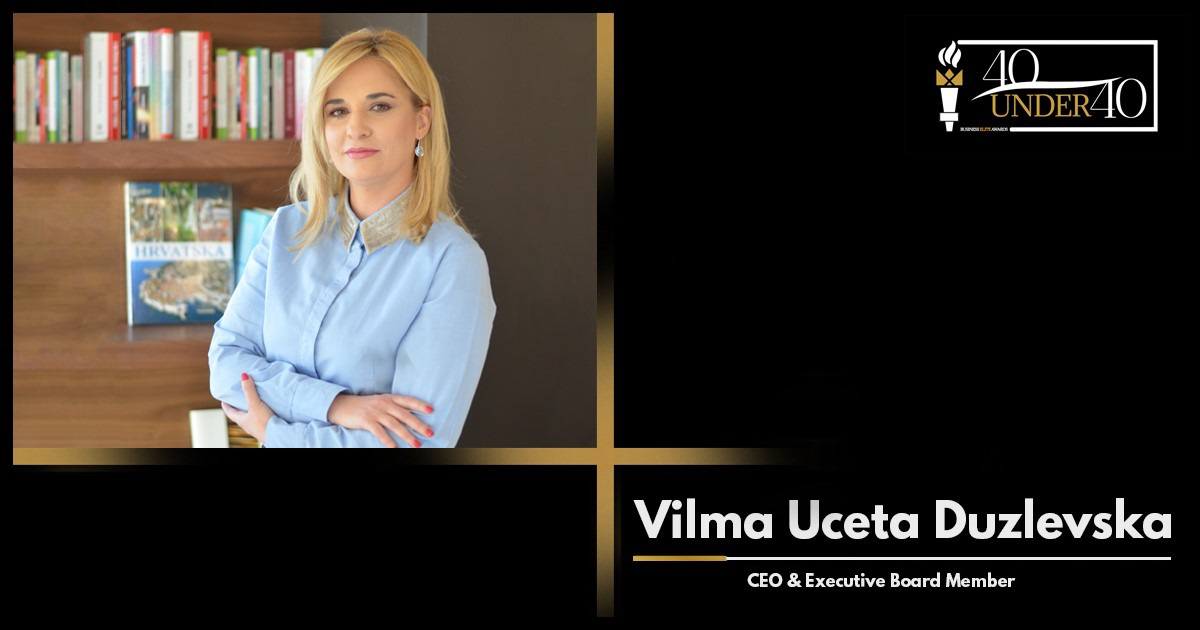 Вилма Учета-Дузлевска со несекојдневна награда – Business Elite’s 40 under 40 за најуспешен млад бизнис-лидер од Југоисточна Европа
