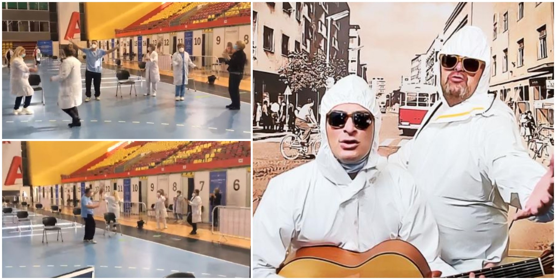 (Видео) Здравствените работници играа на хитот „Вакцина“ од Дац и Александар