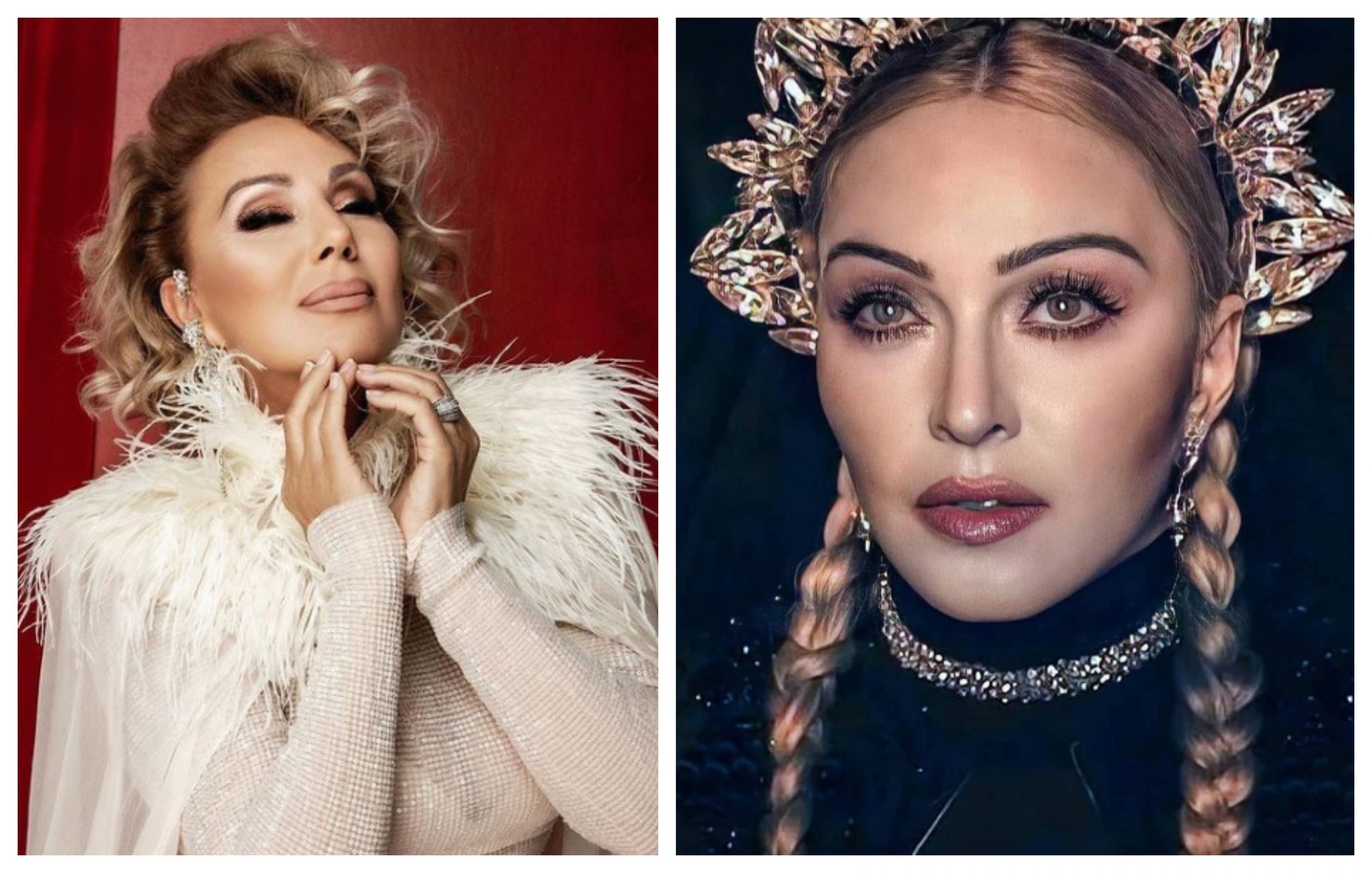 Лепа Брена и е прва сосетка на Мадона во Монте Карло