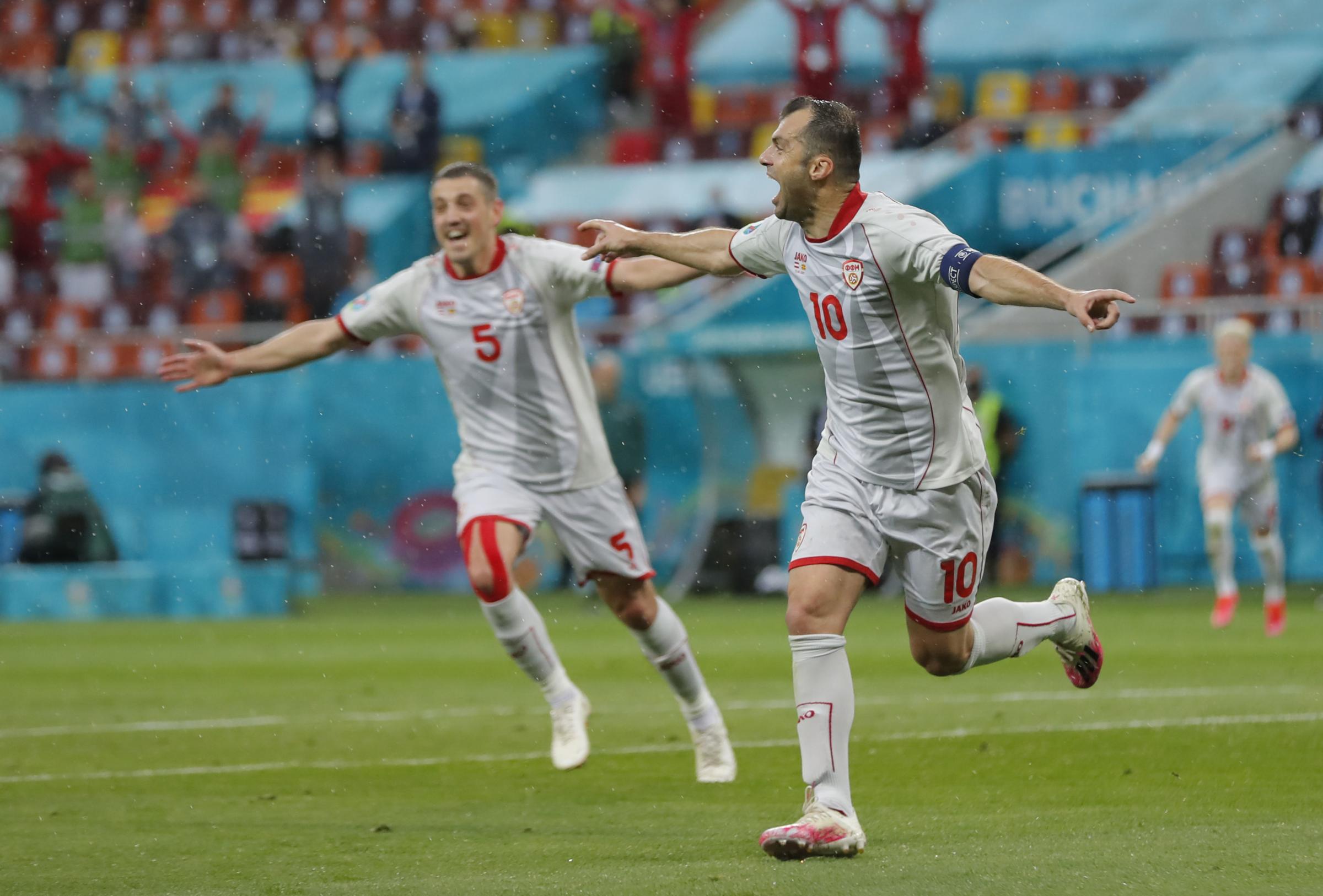 Пандев одбележа две децении во репрезентацијата со првиот гол на Македонија на Европските првенства