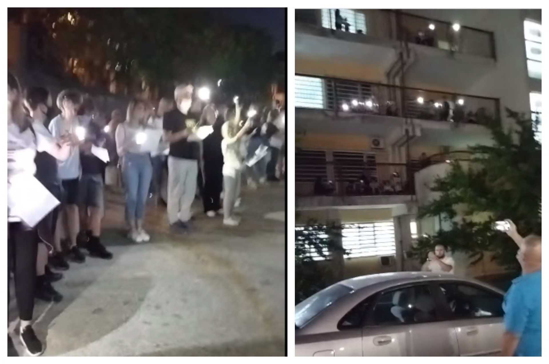 (Видео) Средношколци и граѓани им пееја под прозорите на децата кои се лекуваат на Онкологија: Секоја сабота ќе бидеме тука со песна