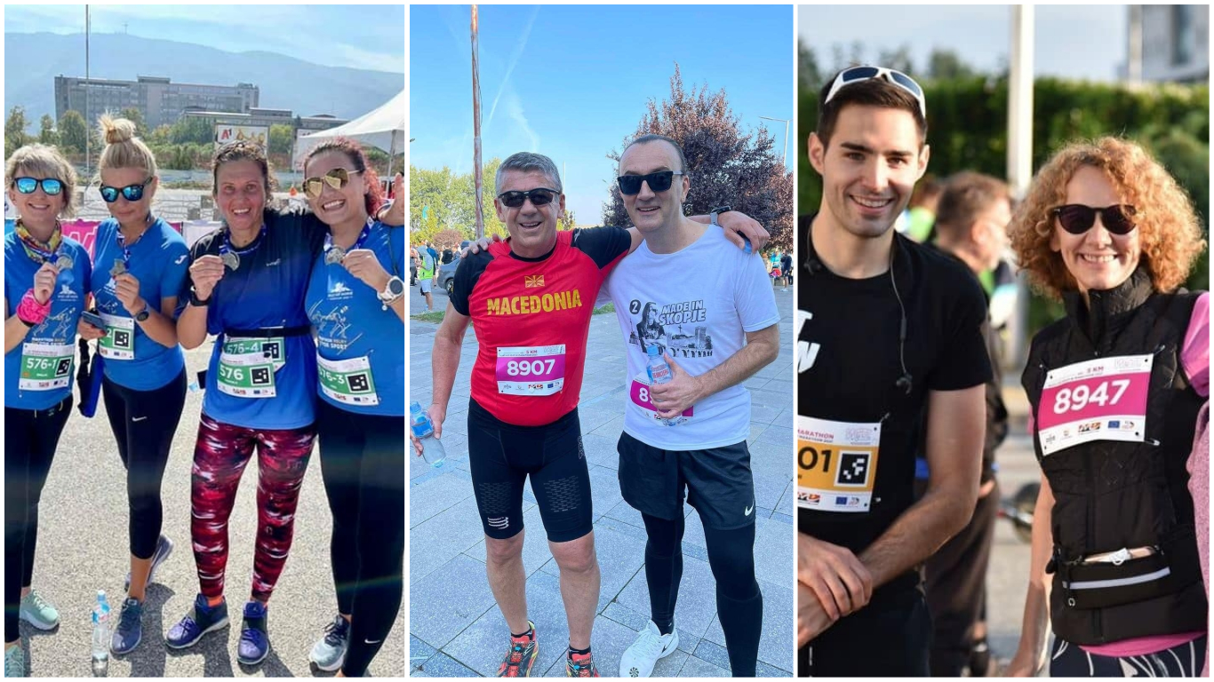 (Галерија) Познатите трчаа на скопскиот маратон