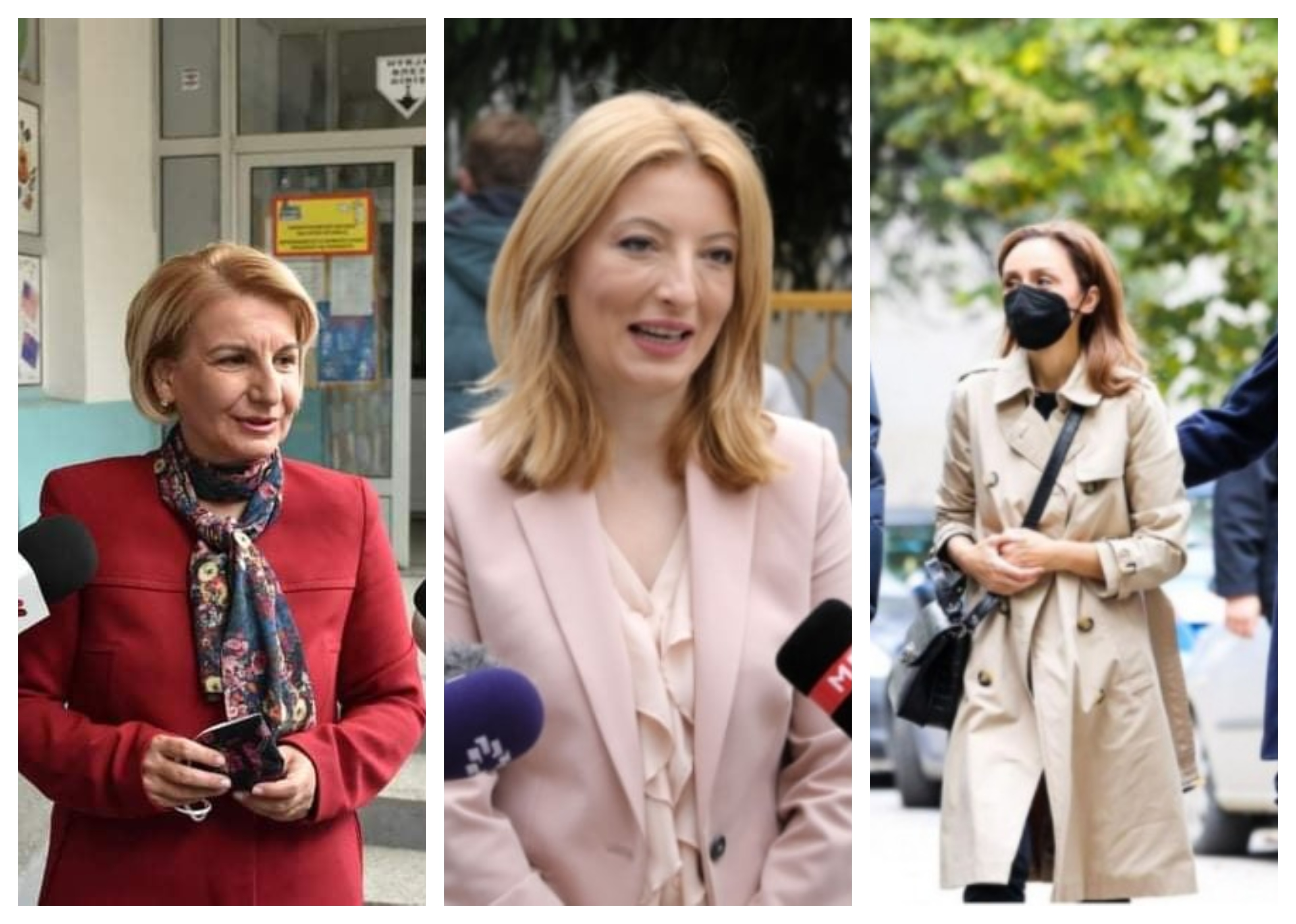 (Галерија) Заева и Теута во црвено, Бети и Данела во пастелни бои: стилот на дамите на изборите