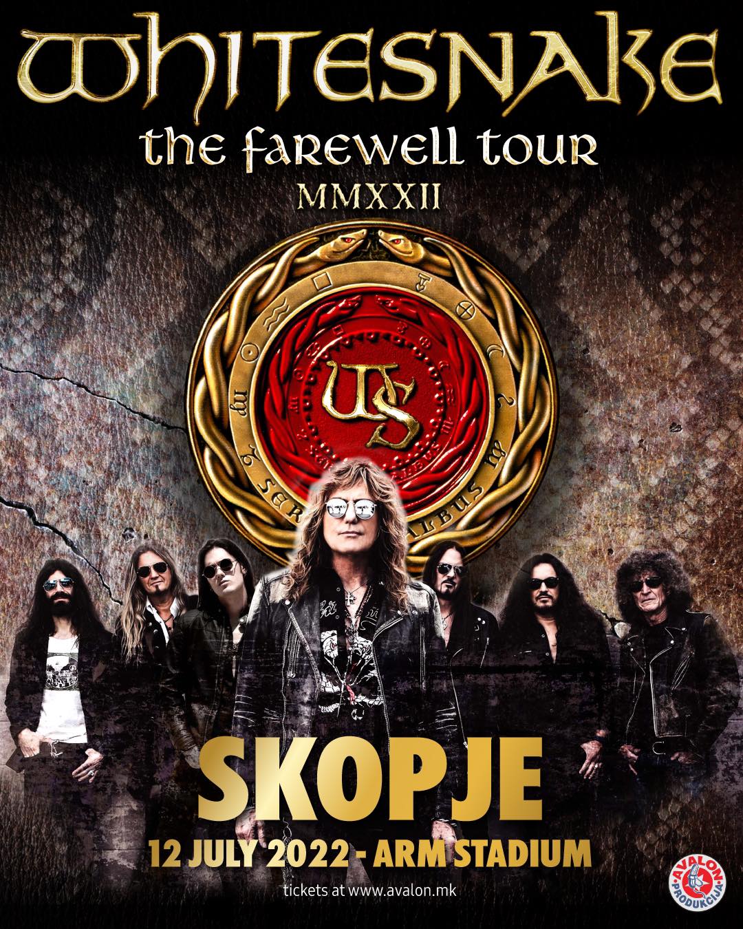 Концерт на „Вајтснејк“ во Скопје: легендарниот бенд оди на проштална турнеја