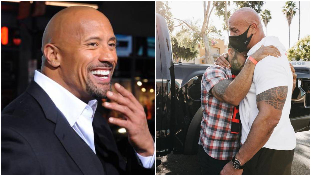 (Видео) Двејн Џонсон му го подари својот џип на обожавател