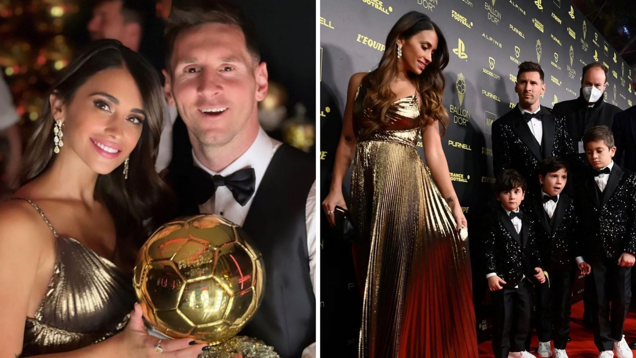 (Видео) Организаторот на „Златната топка“ сакаше да ја избрка жена му на Меси додека се фотографираа, но фудбалерот не му дозволи