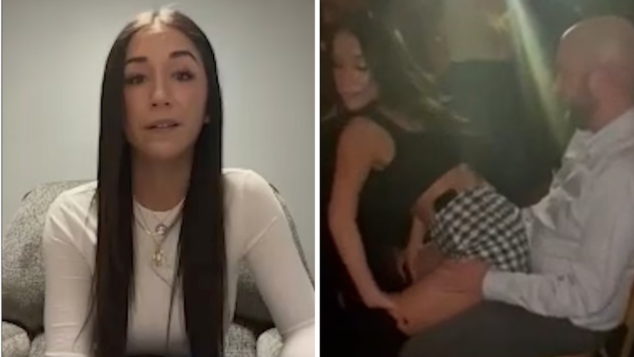 (Видео) Не знаев дека е во брак, полицајката што му танцуваше во скут на шефот ѝ се извини на неговата сопруга