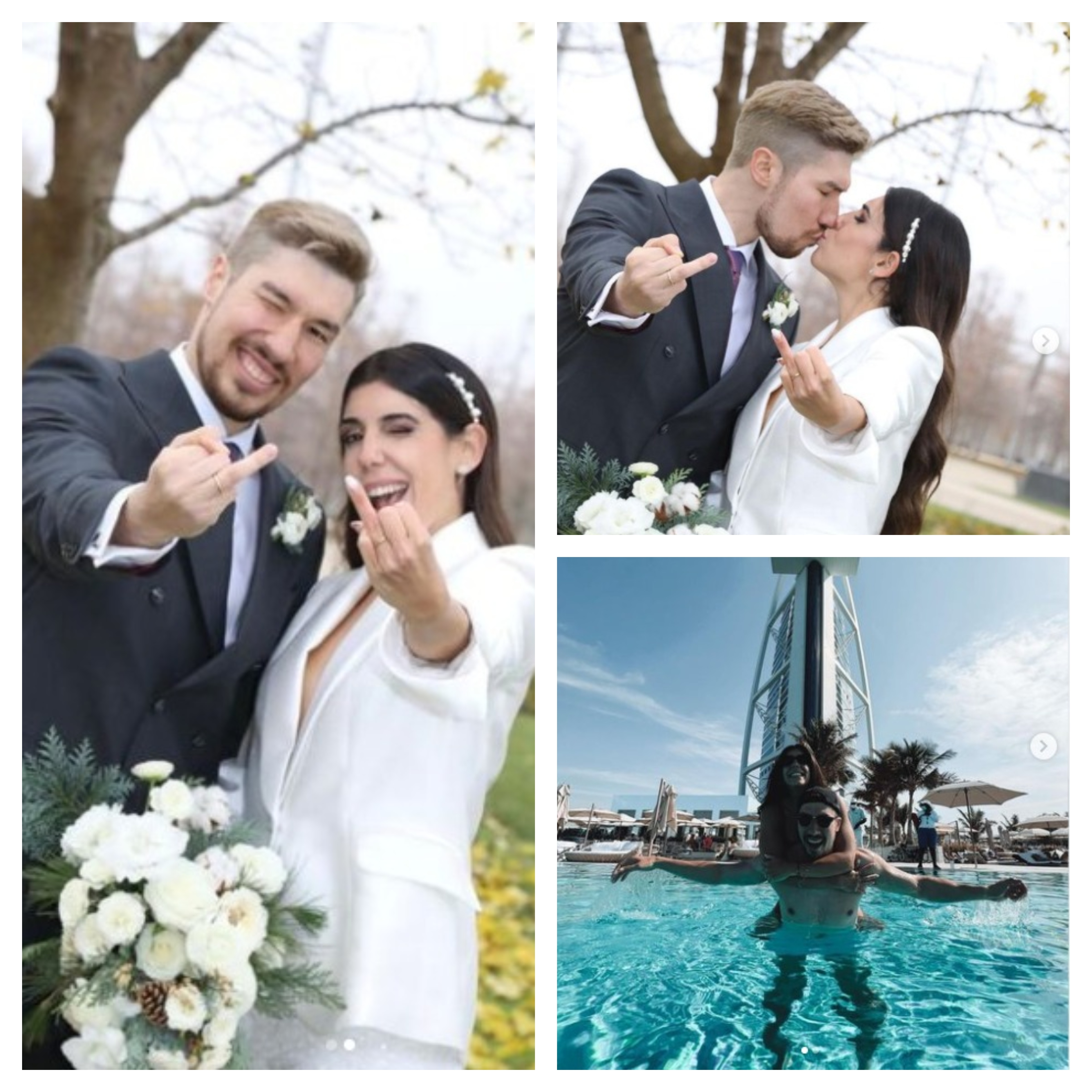 (Фото) Место на Европско, Алекс Душебаев направи свадба и замина на меден месец во Дубаи