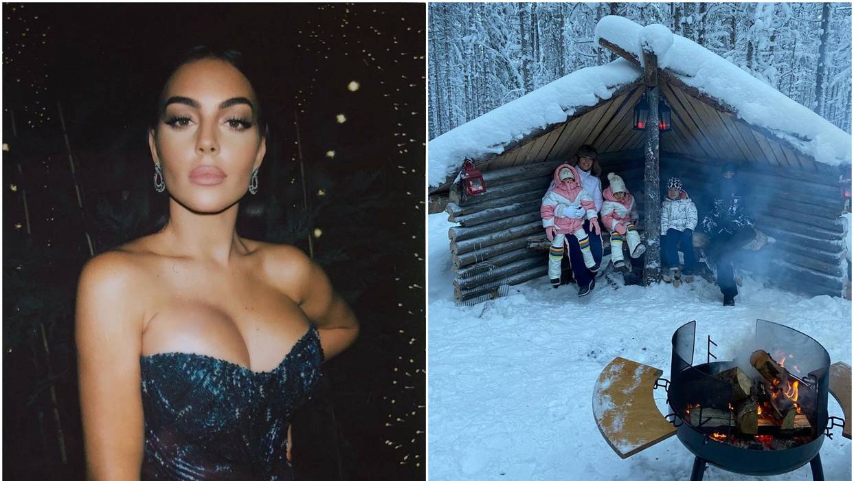 (Галерија) Свршеницата на Роналдо, Георгина ги однесе децата на Северниот Пол