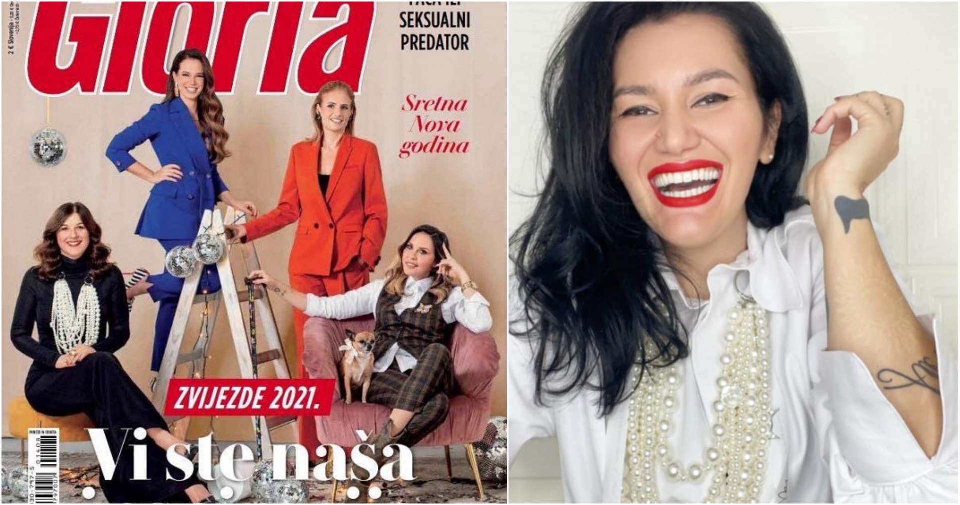 Првата дама на Хрватска носи накит од Ивана Кнез на насловната страница на „Глорија“: Ова е огромна привилегија, вели македонската дизајнерка