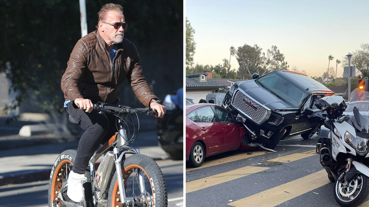 (Фото) Жената во која удри Шварценгер вели дека го обожава актерот, а оттогаш тој е само на велосипед