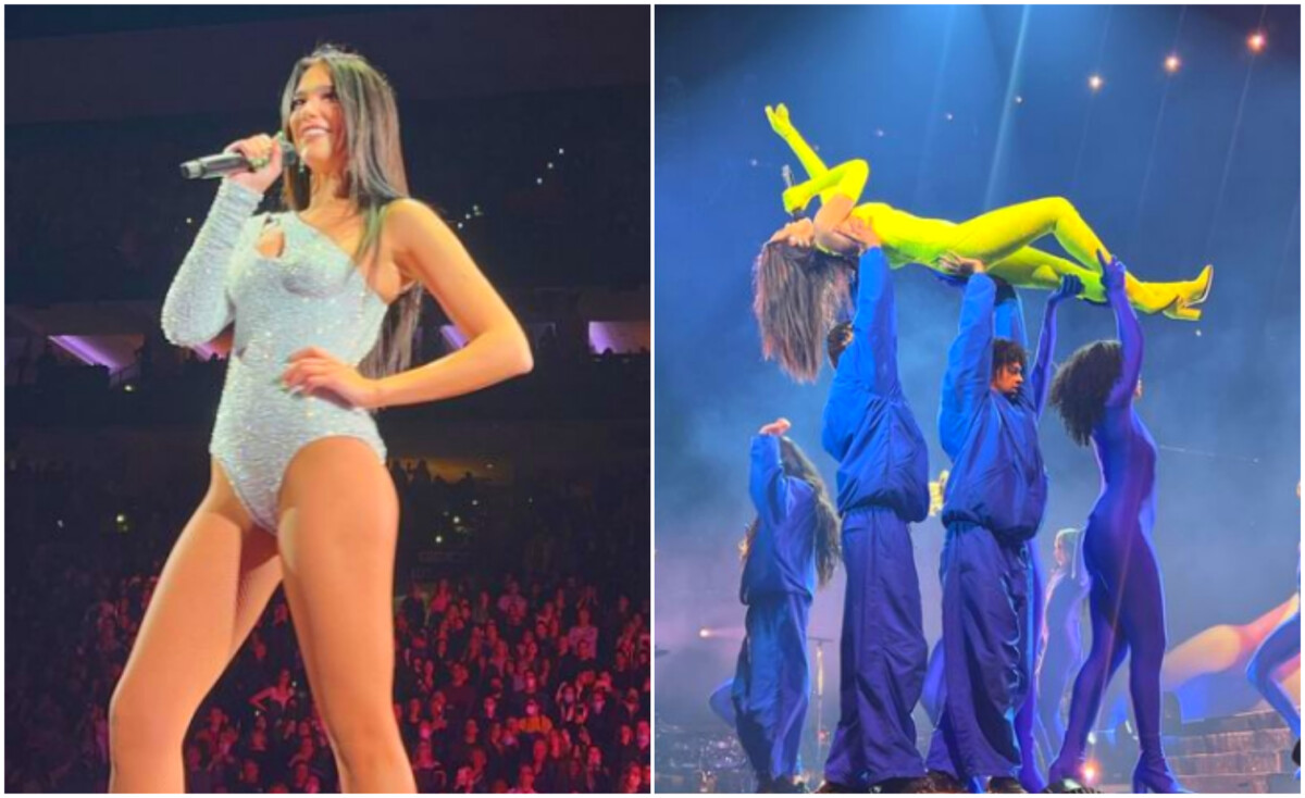 (Видео) Разголена Дуа Липа висеше над публиката и направи спектакл во Филаделфија