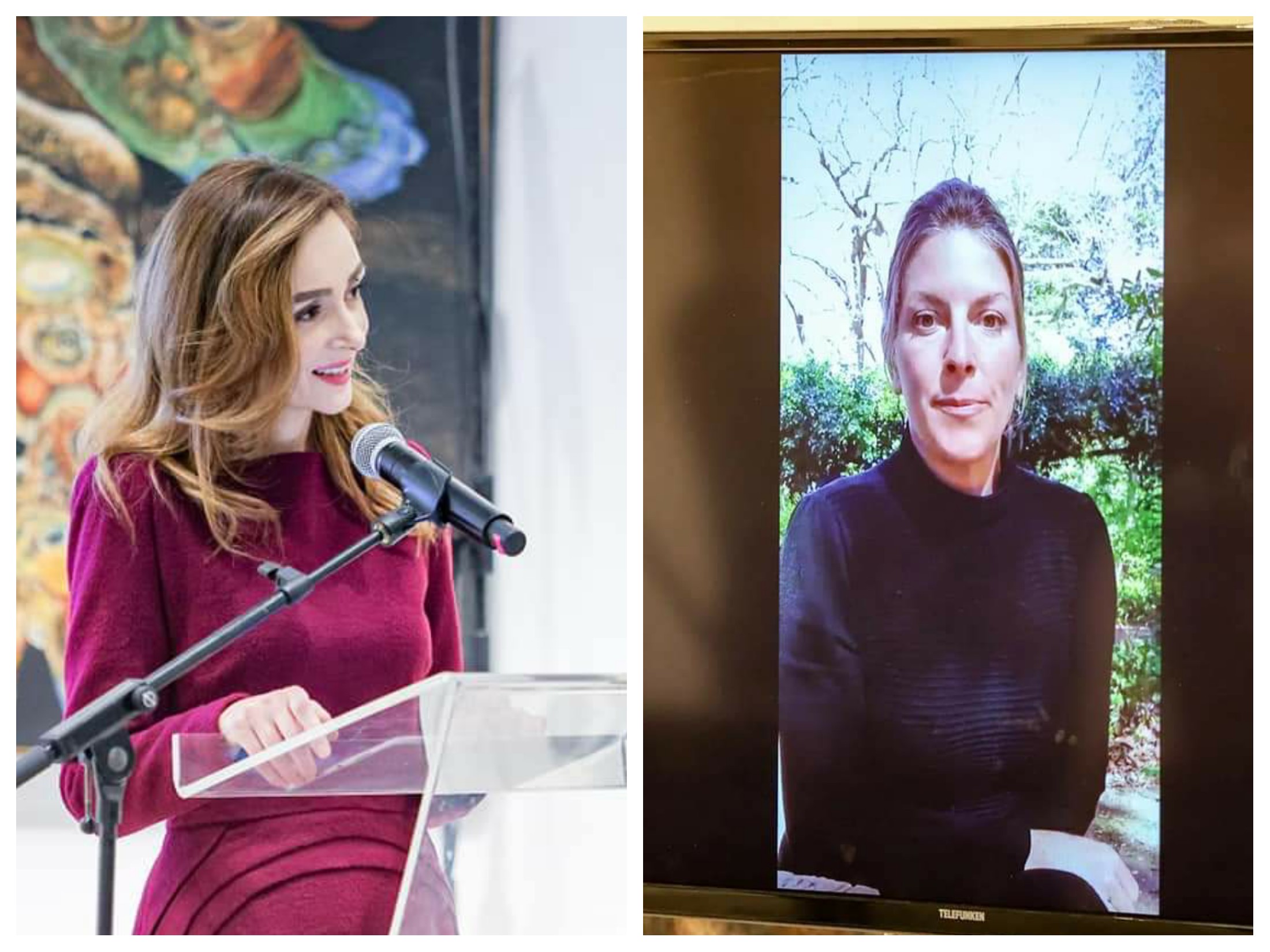 (Галерија) Илина од Италија се јави со линк, сите номинирани дами беа на доделување на наградата „Европска жена на годината“