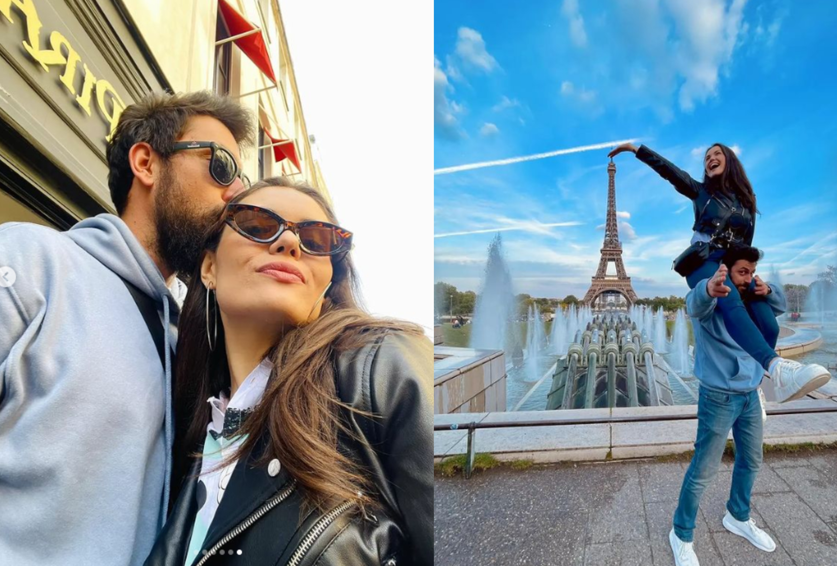 Моника Црнокрак со дечкото во Париз