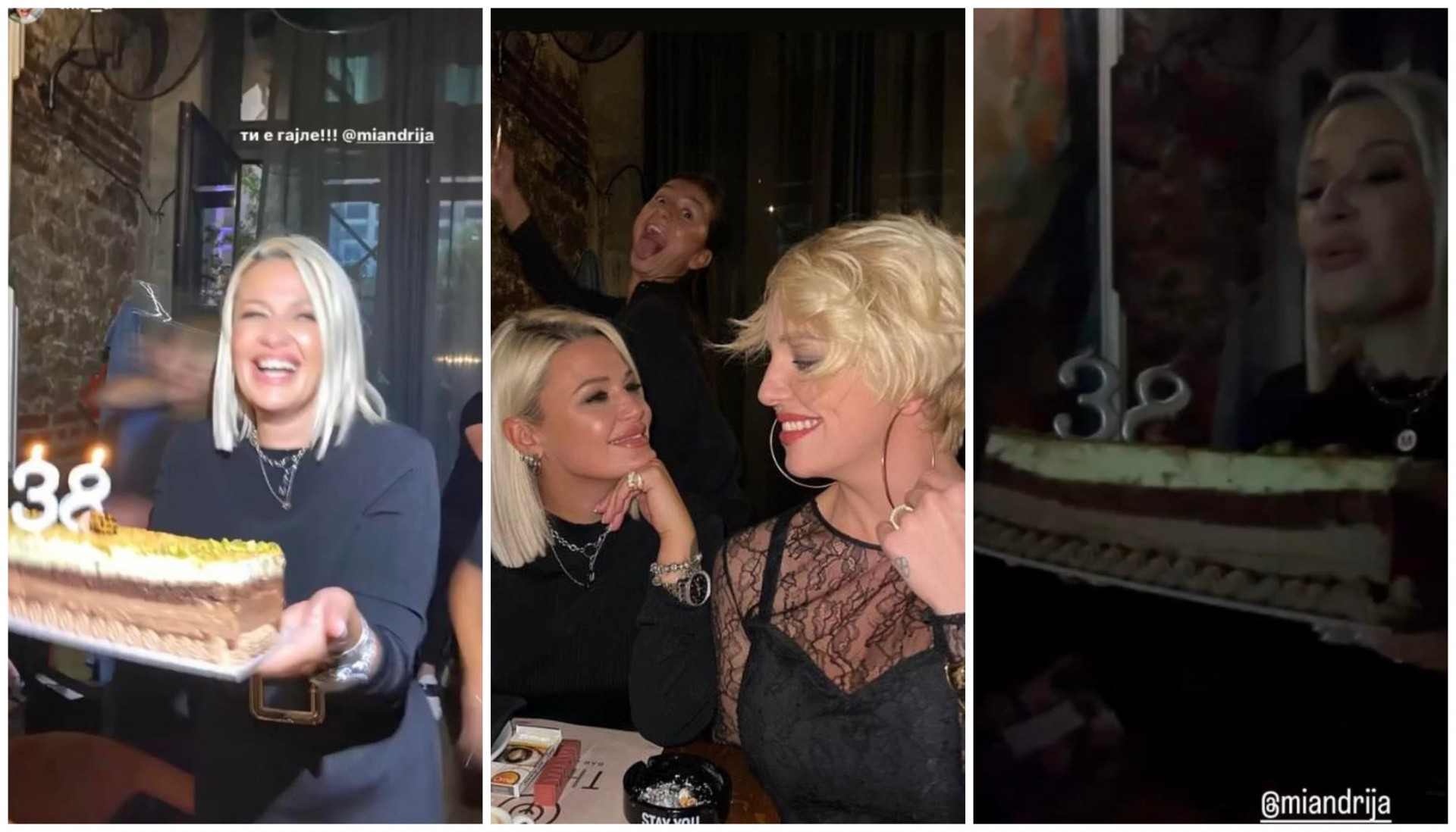 (Галерија) Миа Костова славеше роденден, сите гости носеа црно