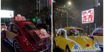 Украсени „буби“ низ скопските улици, новогодишно дефиле кое измами насмевки