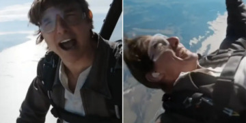 (Видео) Том Круз скокна од авион во Африка за да им се заблагодари на фановите