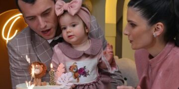 Александар Белов со голема забава во ресторан го прослави првиот роденден на ќерката