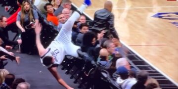 (Видео) Лука Дончиќ заврши во публика на натпреварот со Клиперси