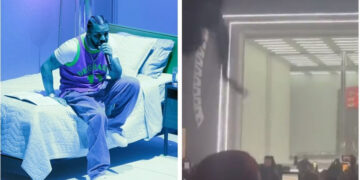 (Видео) Момче падна од балкон на концертот на Дрејк