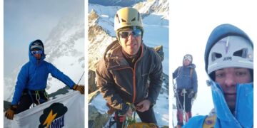 (Фото) Четири алпинисти од Македонија се искачија на вториот највисок врв на Алпите, Гросглокнер во Австрија