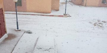 Во пустинските делови на Алжир падна снег по 11 години