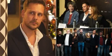 Милош Биковиќ ѕвезда на црвениот тепих во Белград на премеирата на новата сезона од „Јужен ветер“