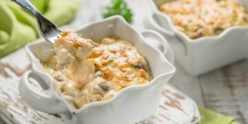 Рецепт за пилешко во сос од кашкавал