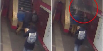 (Видео) Девојка преживеа во метро откога плафонот падна пред неа