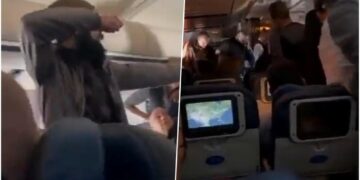 (Видео) Објавено видео од мажот кој се обиде да ја отвори вратата на авион во лет