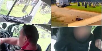 (Видео) Масовна тепачка на погреб во Велс со бејзбол палки и секири