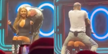 (Видео) Крис Браун играше секси танц во скут на реалити ѕвездата Наталија Зопа