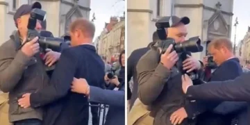 (Видео) Принцот Хари се судри со фотограф додека влегуваше во суд во Лондон