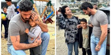 Италијанскиот актер Микеле Мороне во Турција им помага на децата кои настрадаа во земјотресот