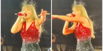 (Видео) Тејлор Свифт со наелектризирана коса се појави на концерт