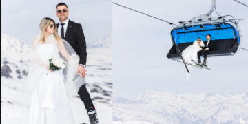 Романтика на Попова Шапка, младенци се венчаа на 1500 метри надморска височина