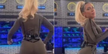 (Видео) Јована Јеремиќ среде утринска емисија тверка со задникот