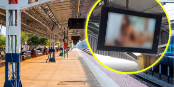 (Видео) Порно на железничката станица додека патниците чекаат воз