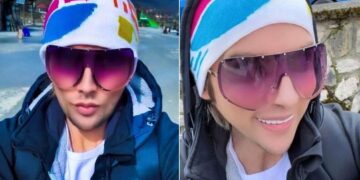 Врчак со напрчена уста како старлета за селфи позира во Маврово