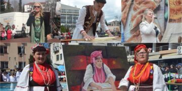 И млади и стари сукаа зелник и играа оро со Блага Петреска на плоштад во Пробиштип