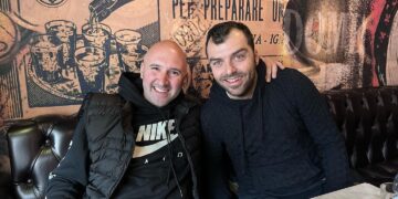 Горан Пандев и Иџе заедно на кафе во Џенова