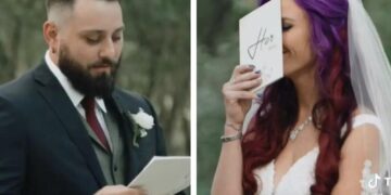 (Видео) Сакам само стомакот да ми биде полн и рече младоженецот на невестата додека ги читаа заветите