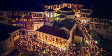 Величествено за Велигден во манастирот Св. Јован Бигорски