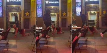 (Видео) Маж на синџир води жена која оди како куче