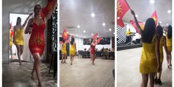 (Видео) Сузана Гавазова во фустан со сонцето од Кутлеш, ја крена Австралија на нозе