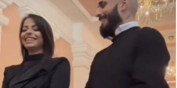 Се ожени Дарко Лазиќ, невестата со црн фустан и со гол стомак баш беше шик