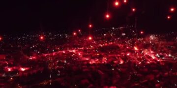 (Видео) Спектакуларен огномет на Комити Драчево за Велигден