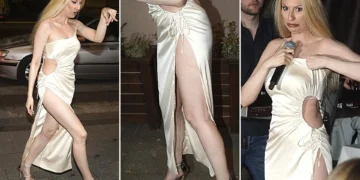 (Фото) Фустанот на Рада Манојловиќ за малку ќе ѝ испаднеше на настап