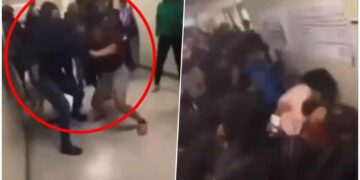 (Видео) Деветооделенци претепаа наставничка во школо во САД